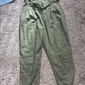 olive green pants
